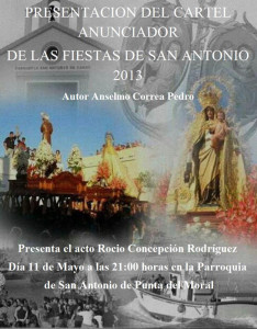 Cartel de las fiestas de San Antonio de Punta del Moral.