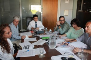 Durante la reunión se plantearon aspectos relacionados con el funcionamiento de la Eurociudad.