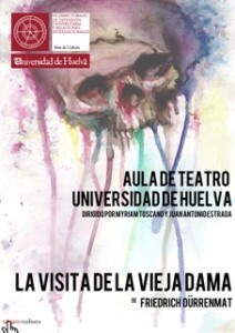 Cartel de la obra de teatro 'La visita de la vieja dama'