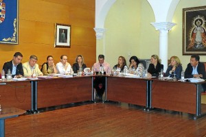 Sesión del Pleno del Ayuntamiento de Moguer.