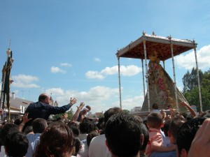 Isla Cristina estrena este año la restauración de la carroza y el Simpecado.