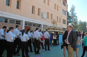 En el Colegio Maristas celebraron la procesión de la Buena Madre.