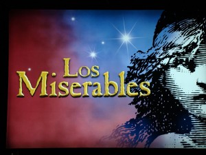 Cartel del conocido musical de 'Los Miserables'.