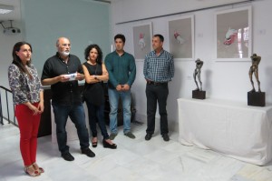 Pilar Rodríguez, Antonio Ramírez y los artistas Sol Gómez y Manuel Jiménez.