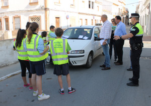 Los niños pusieron en práctica los conocimientos de educación vial.