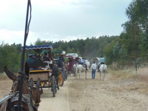 Los equipos sanitarios han asistido a los romeros tanto en su peregrinación hacia la aldea como durante su estancia y regreso a sus lugares de origen