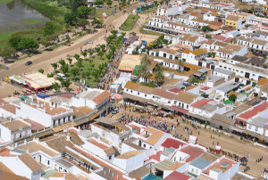 La aldea de El Rocío esta mañana.