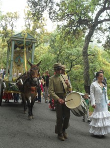 La romería se celebra en honor de San Juan Bautista. 