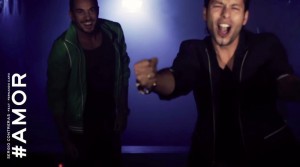 Imagen del videoclip de 'Amor', junto a Fernando Caro.