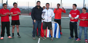 Isaac García, vencedor del Master Final del Circuito de Tenis ‘Ciudad de Cartaya’.