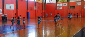 Un momento de la clausura de la Escuela de Gimnasia Rítmica en Aljaraque.