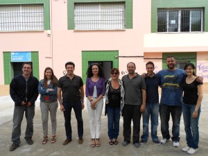 Lourdes Martín con los componentes del Programa Guía.