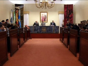 Pleno de la Diputación de Huelva. / Foto: teleprensa.es.