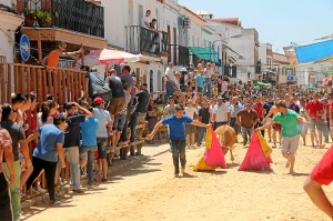 Una imagen de las capeas de San Juan. 