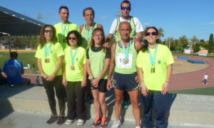 Representantes del Club Atletismo Lince Bonares.