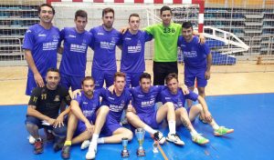 El equipo nazareno del Salón del Deporte, ganador del Maratón de Fútbol Sala en Huelva.