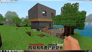 Minecraft, construyendo una casa.