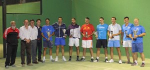 Los finalistas del Maratón de Pádel celebrado en Bollullos.