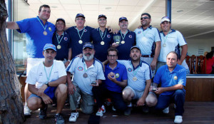 Los tres primeros equipos clasificados en el torneo. / Foto: wordpress.fapd.net.