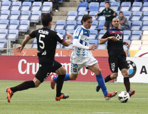 Berrocal tuvo una buena oportunidad en el primer tiempo. / Foto: Josele Ruiz.