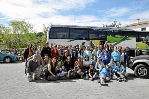 Participantes de la ruta de senderismo.