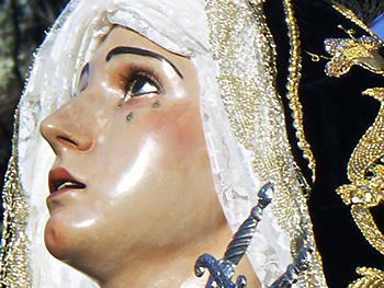 La Virgen de los Dolores, a la que se dedica la fiesta. / Foto: www.castanodelrobledo.es