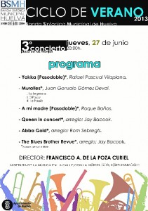 Cartel del programa del ciclo de verano. 