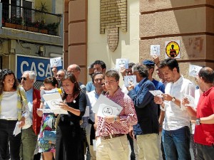 Noemí Sanchís ha sido la encargada de leer el manifiesto.