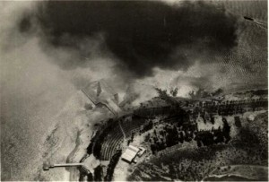 Vista, tomada a baja altura desde el Graf Zeppelin, de la Punta del Sebo, a las tres de la tarde del 24 de abril de 1929