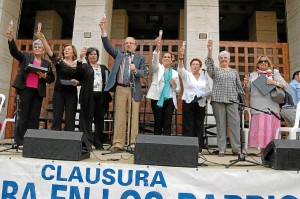 Un momento de la inauguración de la exposición en la Casa Colón. 