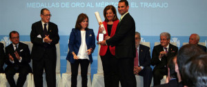 Fresón de Palos recibió la Medalla al Mérito en el Trabajo.