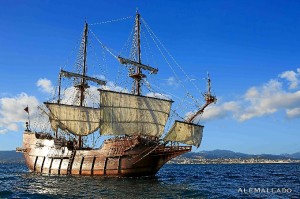 El barco posee la misma estructura que los galeones españoles del siglo XVII.