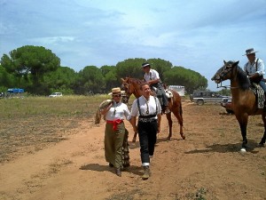 Isi, en El Rocío. 