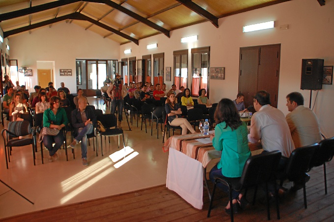 Muchos jóvenes asistieron en Jabugo a las jornadas.