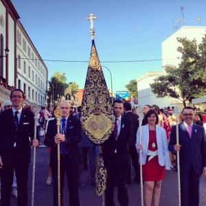 Tras la bendición, se llevó a cabo la procesión de la imagen.