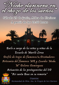 Cartel de la 'Noche clarinera de Beas.