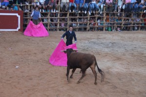 La ganadería Cuadri protagonizó un encierro limpio, pero con algún que otro susto.