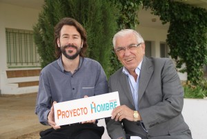 El director de Proyecto Hombre Huelva y el presidente de la Fundación CES Huelva.