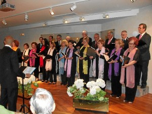 Actuación del Coro del Teatro Lírico de Huelva en el Centro Cultural de la Fundación Caja Rural del Sur.