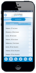 Se podrá seguir la agenda de cada día en el móvil.