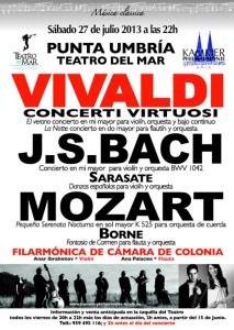 El concierto será el sábado 27 en el Teatro del Mar de Punta Umbría.