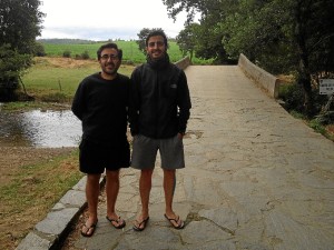 Javier y Enrique iniciaron el camino en Oviedo el pasado 14 de julio.