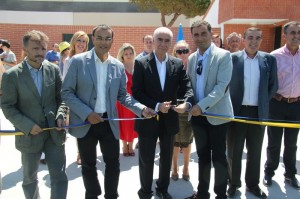 Inauguración del campo de césped artificial de Mazagón.