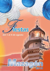 Cartel anunciador de las fiestas de Mazagón.