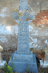 Ejemplar de cruz celta del cementerio británico de Huelva.