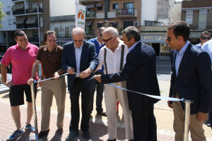 Momento de la inauguración de las Colombinas de Isla Chica. 