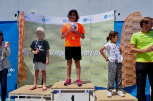 Podium del triatlón