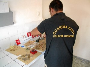 Joyas robadas y recuperadas por la Guardia Civil.