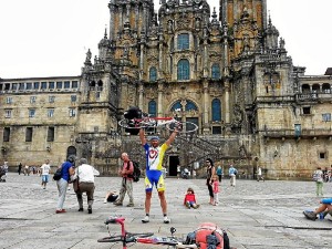 Juan Rafael Prieto, a su llegada a Santiago de Compostela.