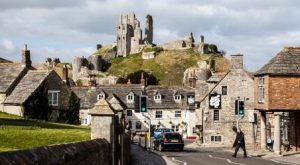 Corfe Castle, cerca de Bournemouth, localidad de residencia de Blanca.